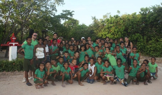 Visita dos alunos da Escola Bosque